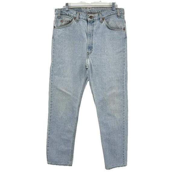 VTG 1994 Levis 505 Jeans Mens 38x32 Blue Straight Regular Fit Made in USA Denim - Picture 1 of 14